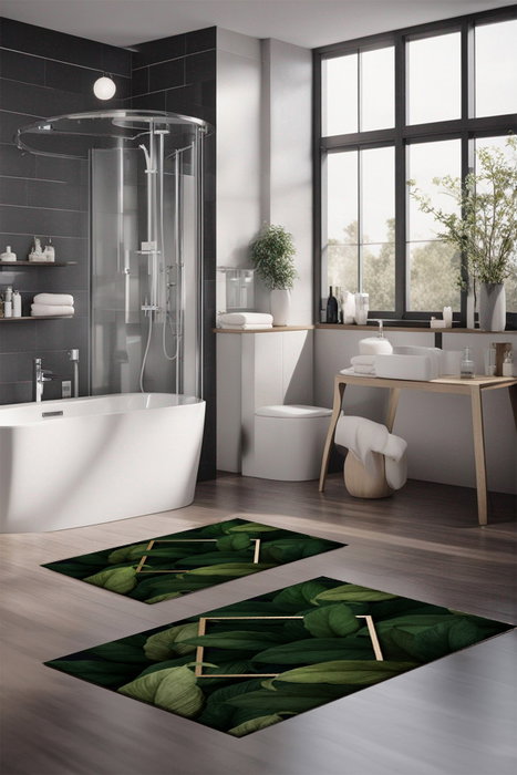 Mijölnir Juego de alfombrillas de baño CT-5338 de 2 piezas Multicolor